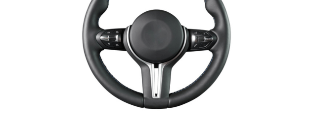 a car steering wheel